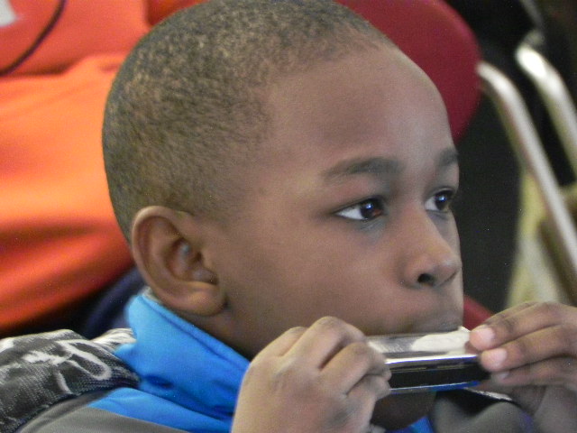 Kids at Champaign Public Library